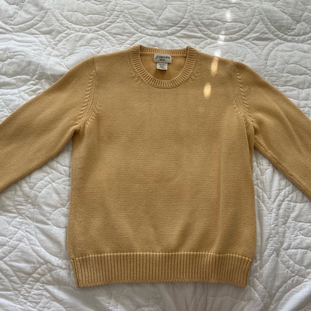 St. John’s Bay Small-Petite Sweater Camel EUC